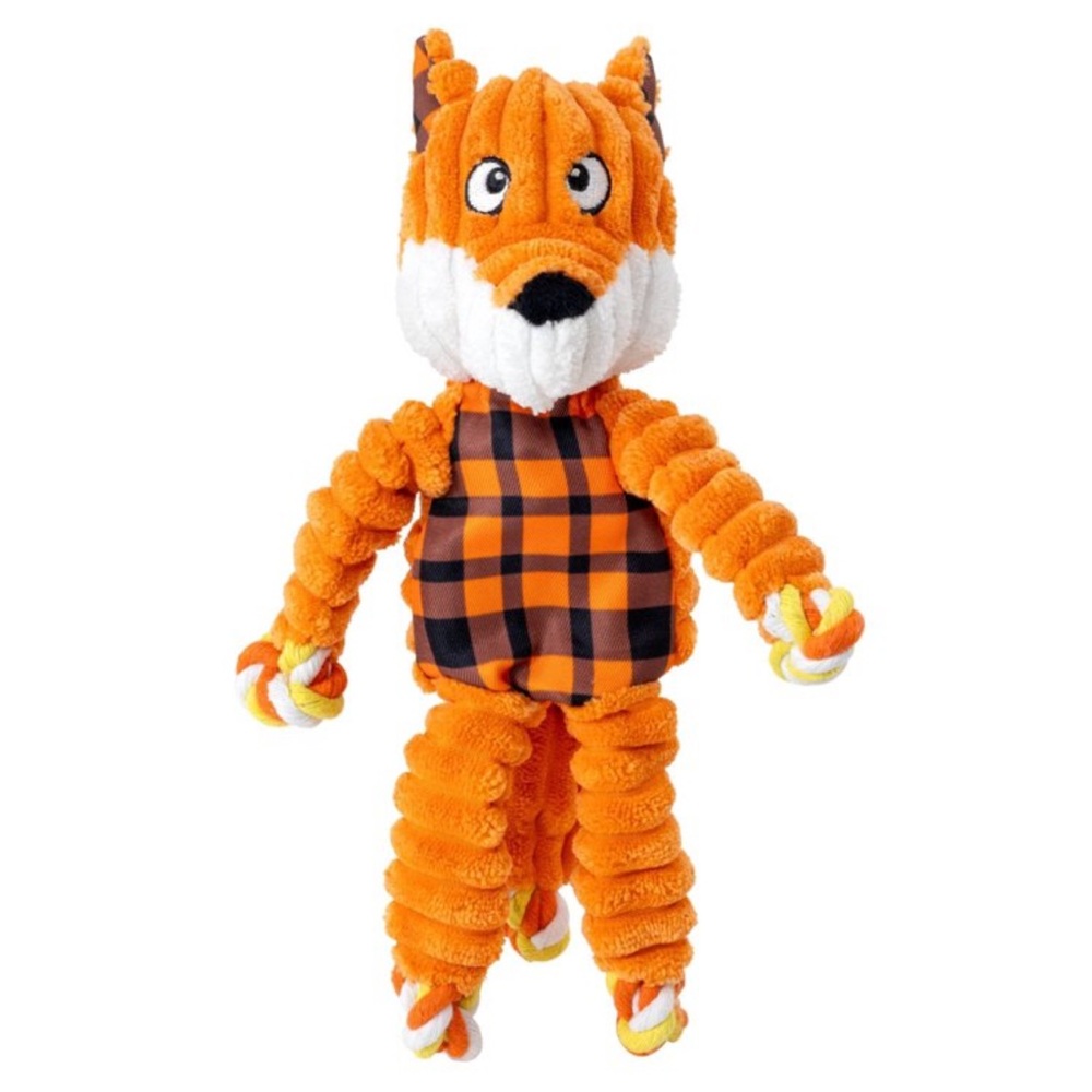 KONG Floppy Knots Fox Dog Stuffed Toy - Picture 2 of 4